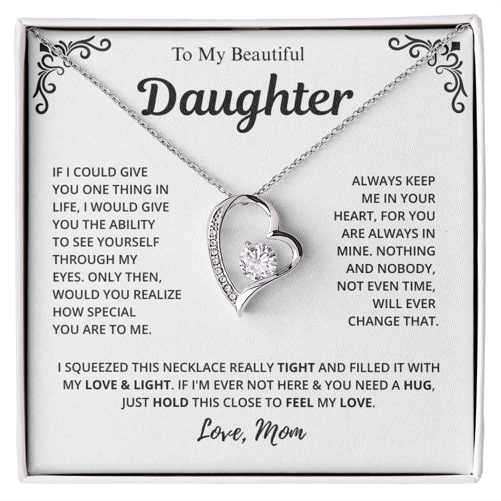 Mom to Daughter Love Necklace