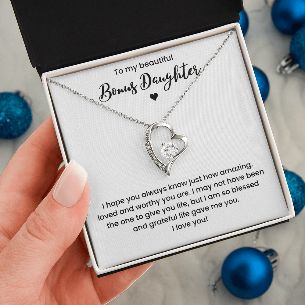 Bonus Daughter Necklace Gifts