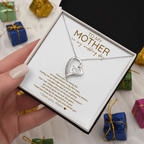 Wedding Day Heart Necklace Gift Mom