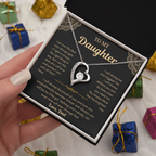 Dad To Daughter Love Necklace Gifts