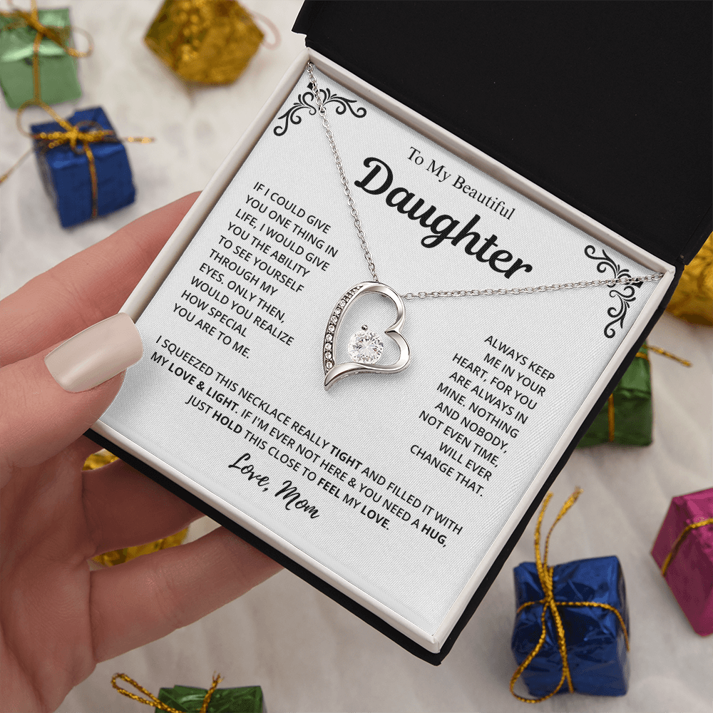 Mom to Daughter Love Necklace