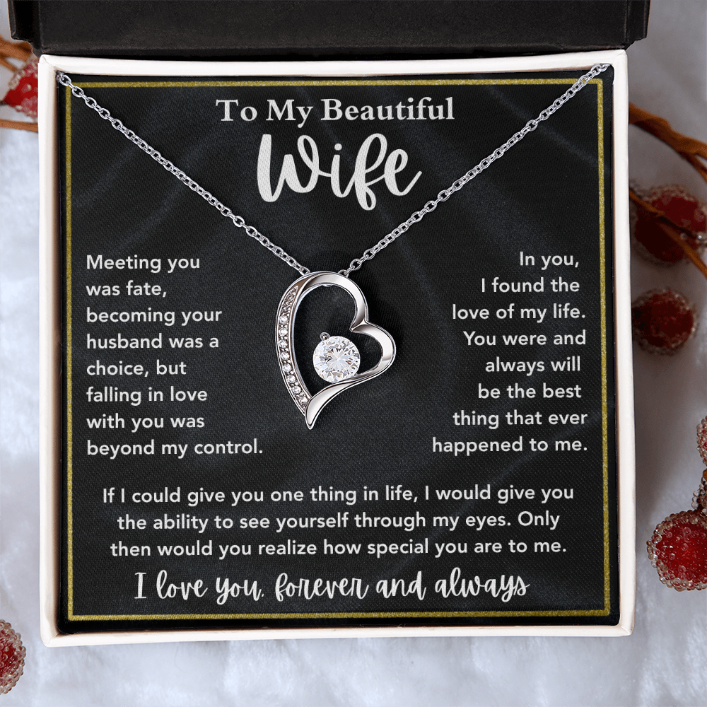 Wife Necklace Gift for Anniversary