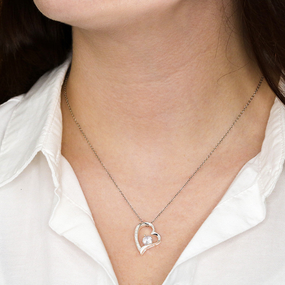 Mother Son Heart Necklace Gift for Mom