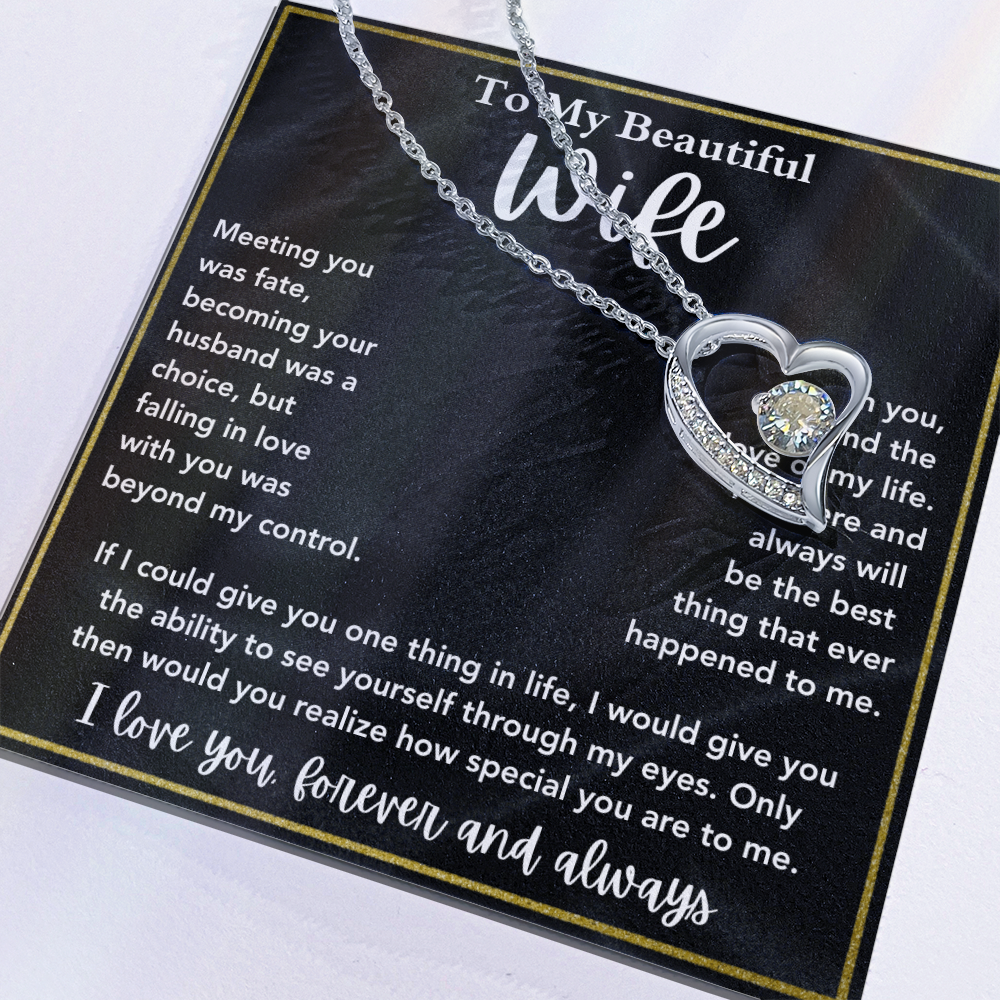 Wife Necklace Gift for Anniversary