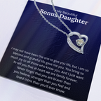 Bonus Daughter Necklace Loving Gift