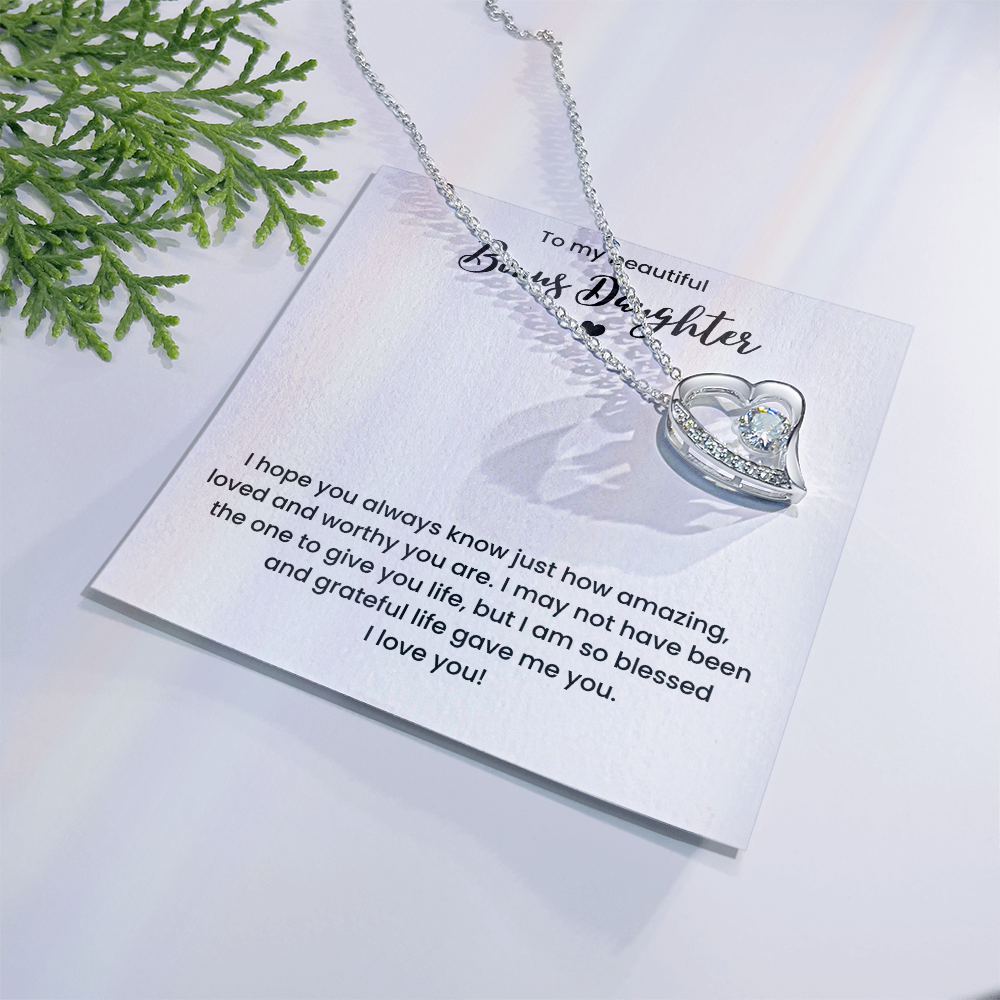 Bonus Daughter Necklace Gifts