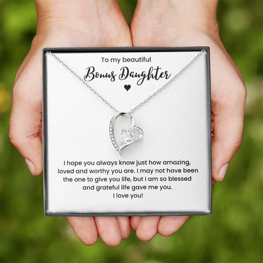 Bonus Daughter Necklace Gifts