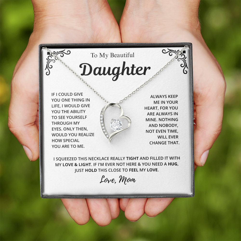 Mom to Daughter Love Necklace