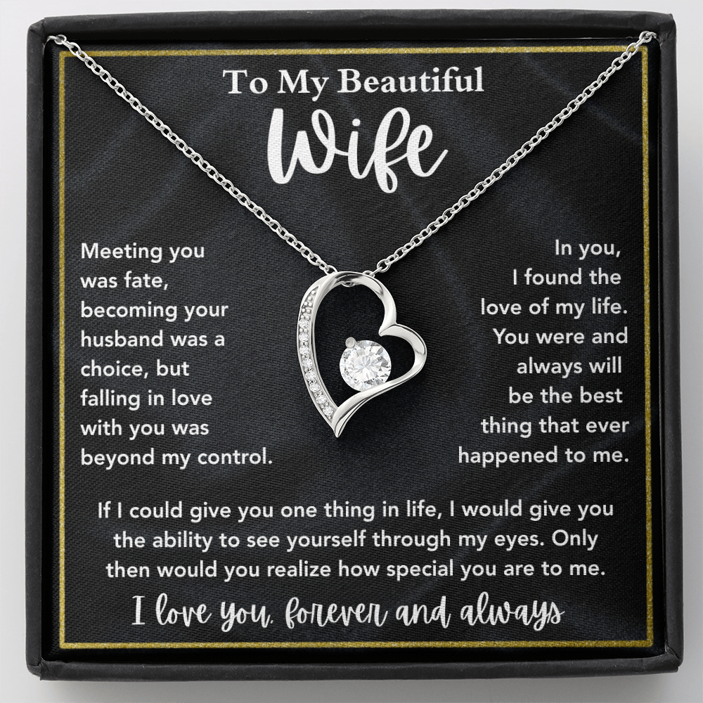 Wife Necklace Gift for Anniversary