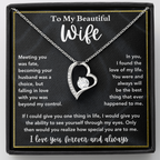 Wife Necklace Gift for Anniversary