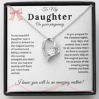 Daughter Pregnancy Gift Necklace
