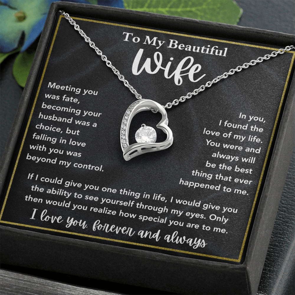 Wife Necklace Gift for Anniversary