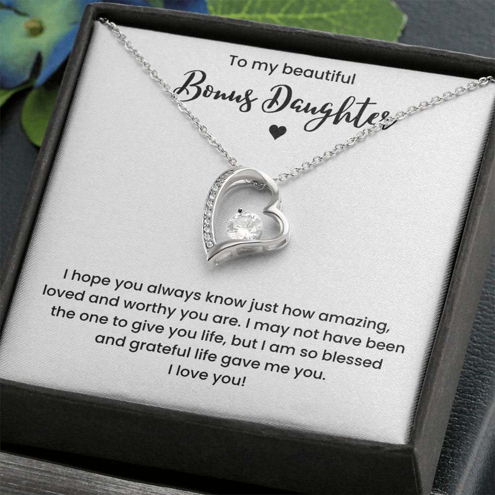 Bonus Daughter Necklace Gifts