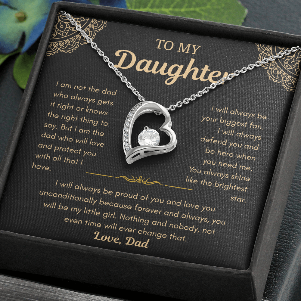 Dad To Daughter Love Necklace Gifts