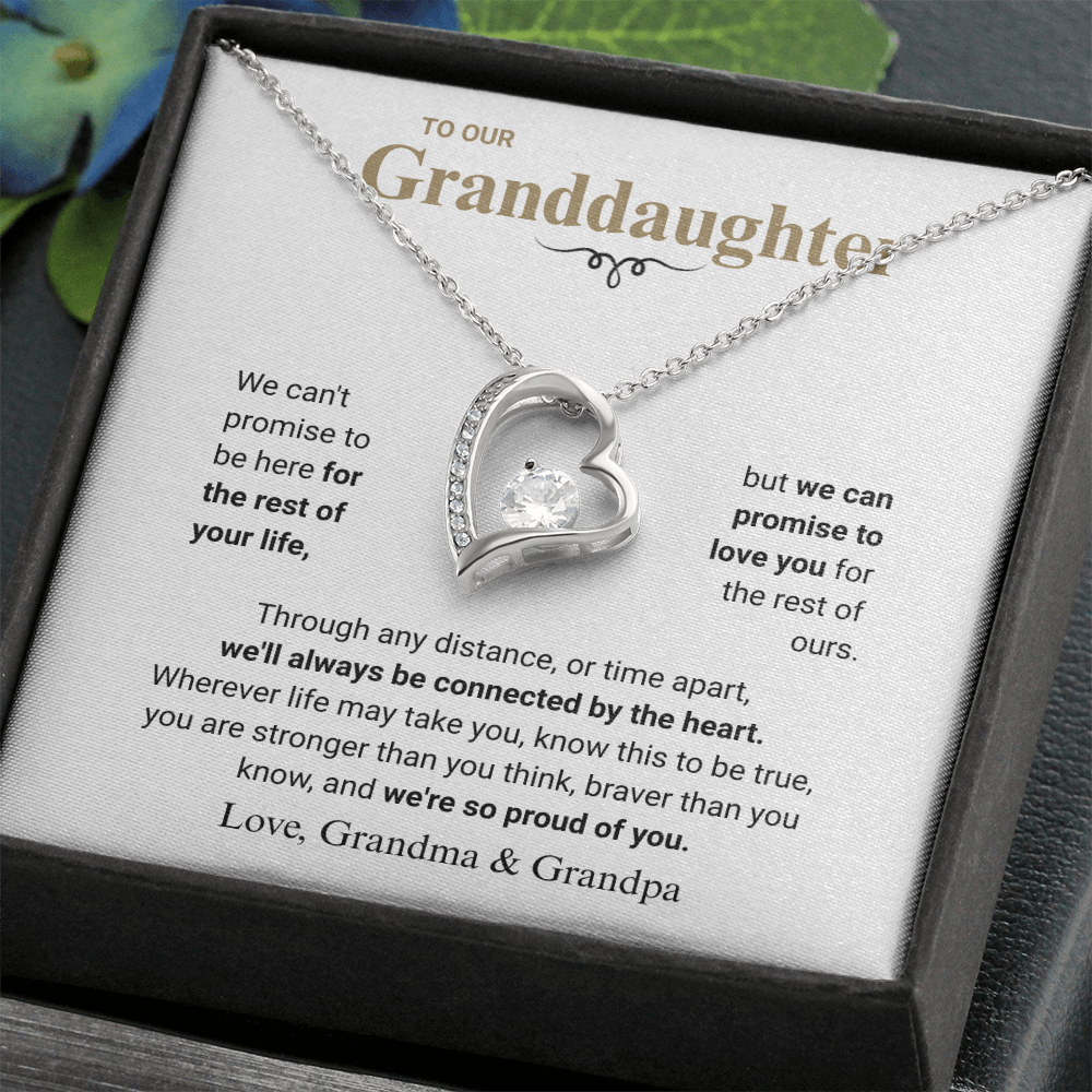 Granddaughter Heart Necklace Gift