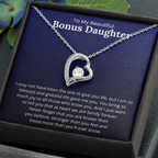 Bonus Daughter Necklace Loving Gift