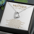 Wedding Day Heart Necklace Gift Mom