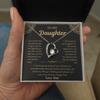 Dad To Daughter Love Necklace Gifts