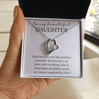 Daughter Heart Linked Necklace Gift