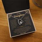 Dad To Daughter Love Necklace Gifts