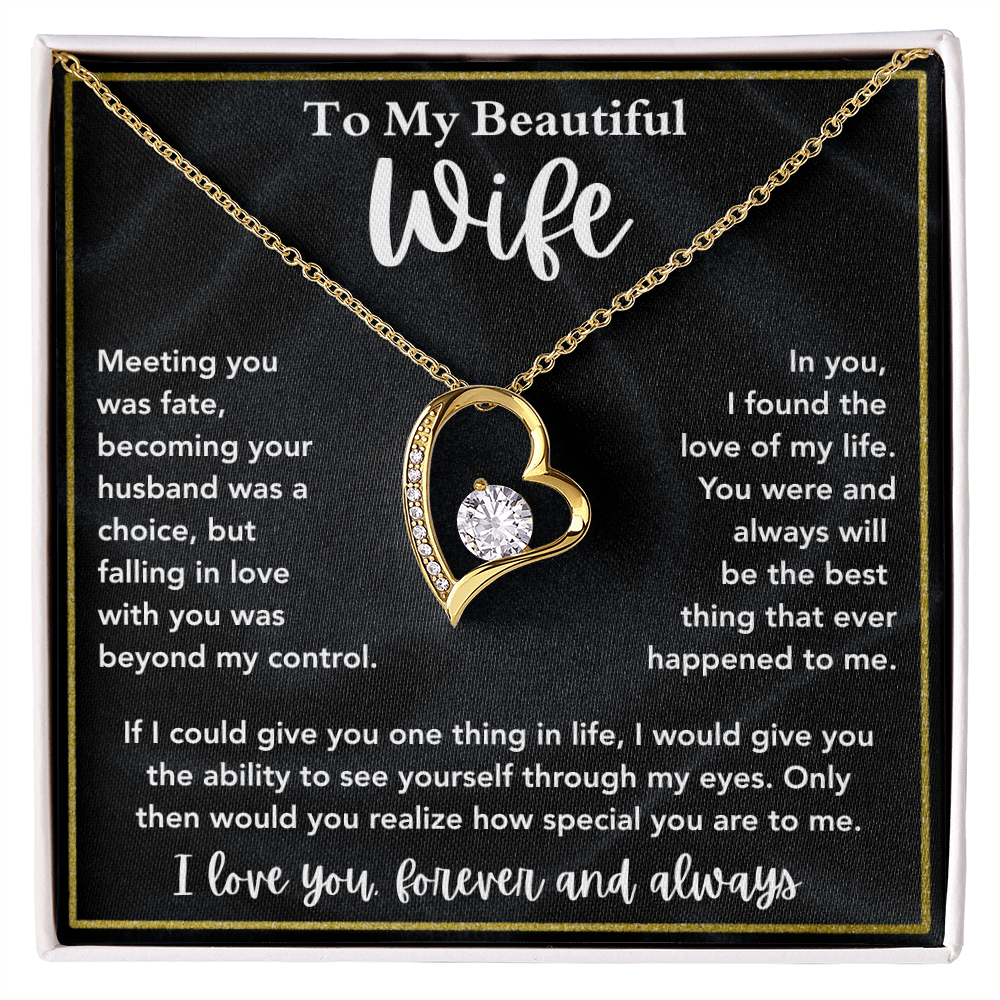 Wife Necklace Gift for Anniversary