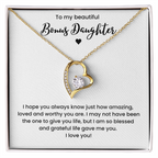 Bonus Daughter Necklace Gifts