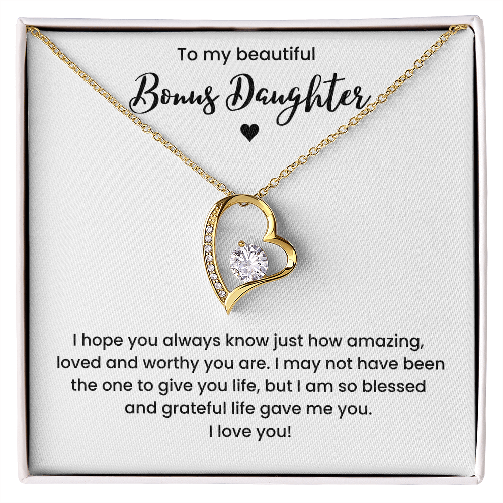 Bonus Daughter Necklace Gifts