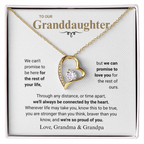 Granddaughter Heart Necklace Gift