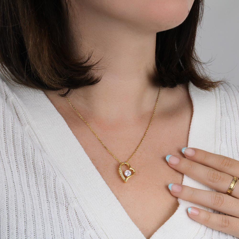 Daughter Heart Linked Necklace Gift