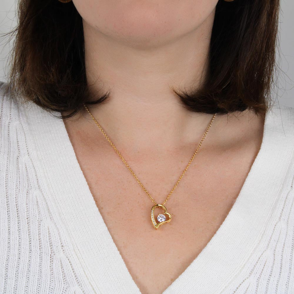 Mother Son Heart Necklace Gift for Mom