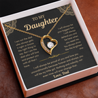 Dad To Daughter Love Necklace Gifts