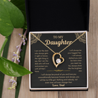 Dad To Daughter Love Necklace Gifts