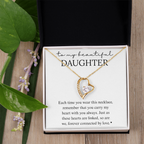 Daughter Heart Linked Necklace Gift