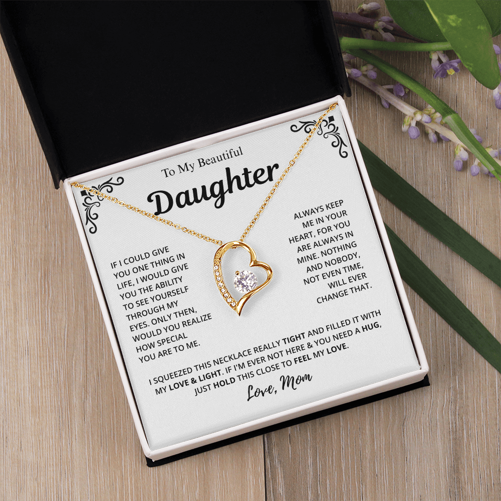 Mom to Daughter Love Necklace