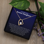 Bonus Daughter Necklace Loving Gift