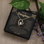 Dad To Daughter Love Necklace Gifts