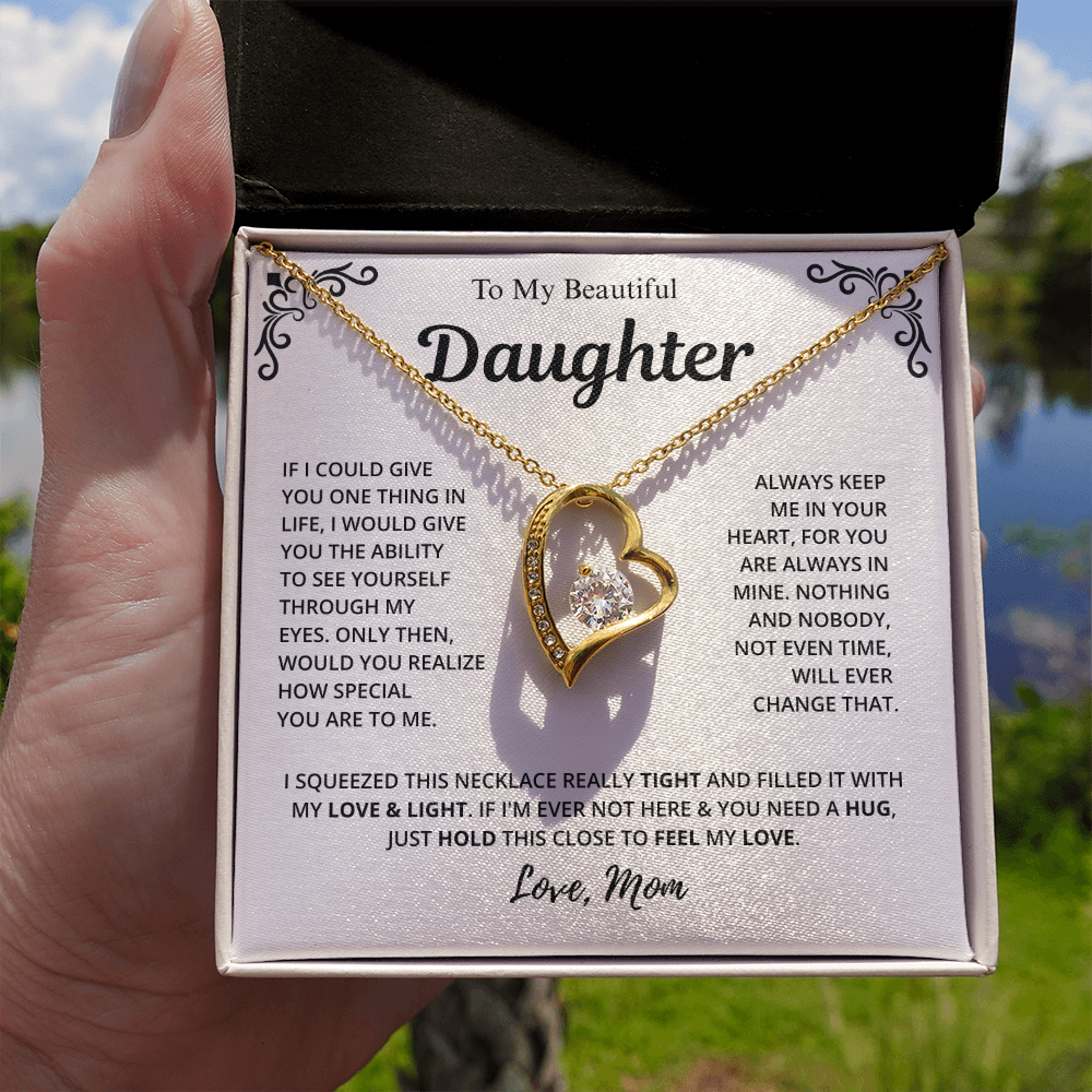 Mom to Daughter Love Necklace
