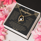 Dad To Daughter Love Necklace Gifts