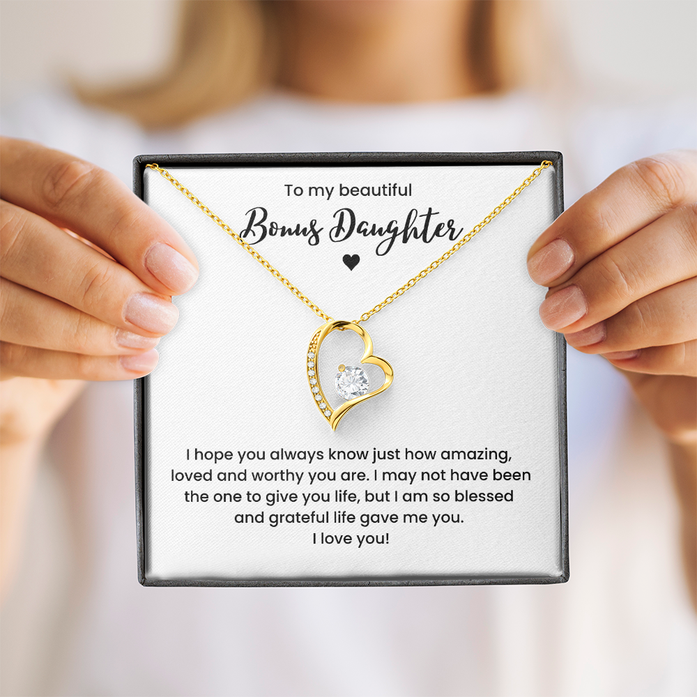Bonus Daughter Necklace Gifts