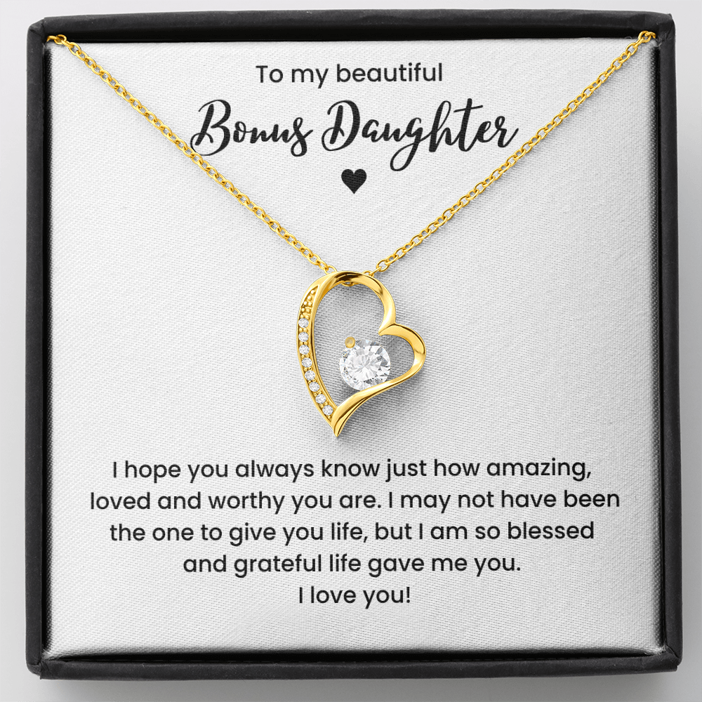 Bonus Daughter Necklace Gifts