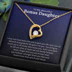 Bonus Daughter Necklace Loving Gift