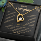Dad To Daughter Love Necklace Gifts
