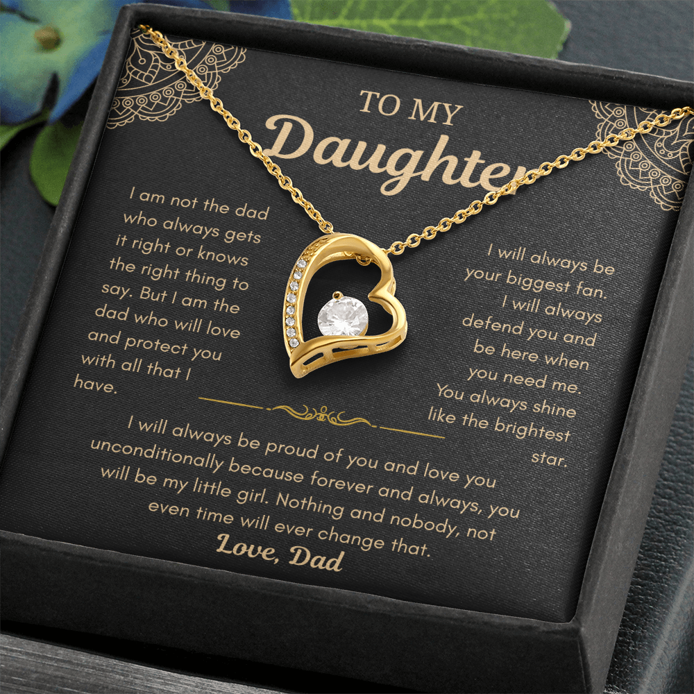 Dad To Daughter Love Necklace Gifts