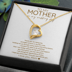 Wedding Day Heart Necklace Gift Mom