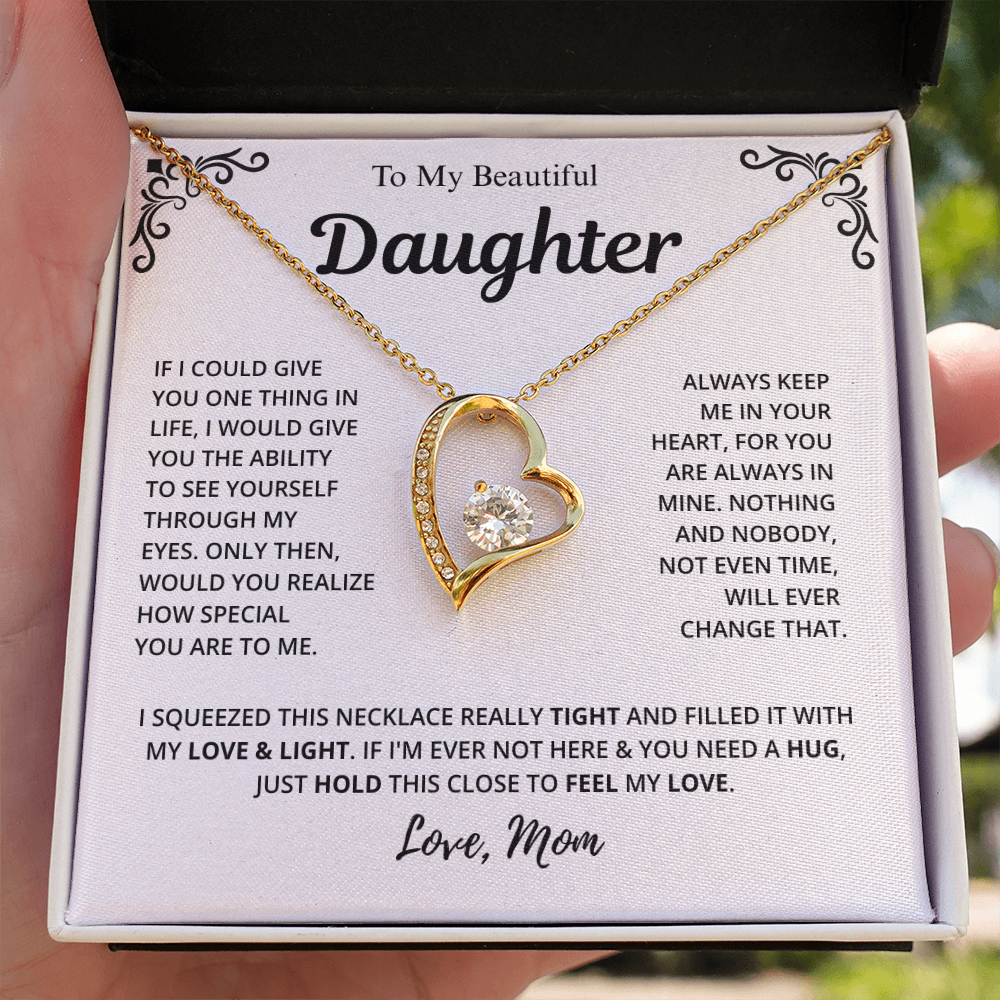 Mom to Daughter Love Necklace