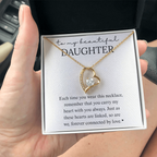 Daughter Heart Linked Necklace Gift
