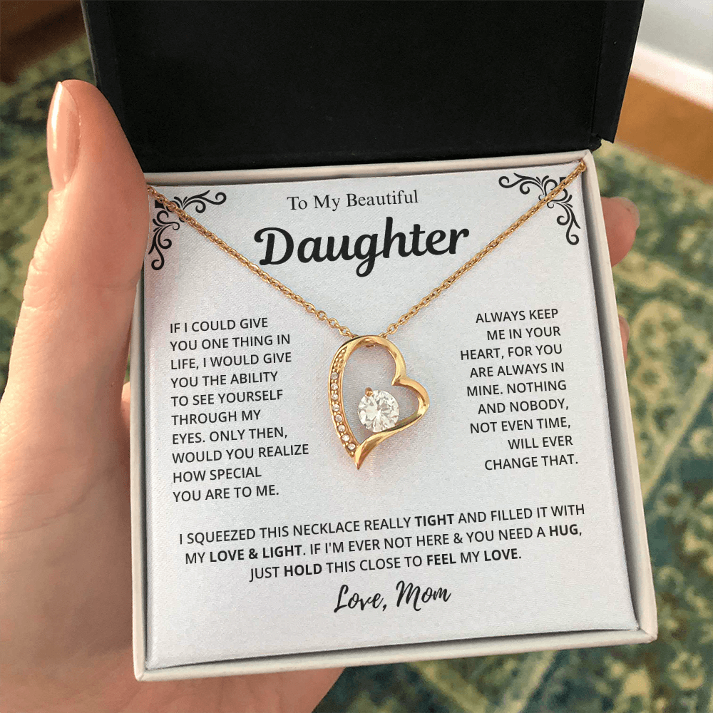 Mom to Daughter Love Necklace
