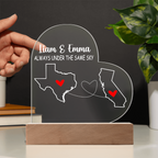 Personalized Acrylic Heart Plaque Gift