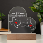 Personalized Acrylic Heart Plaque Gift
