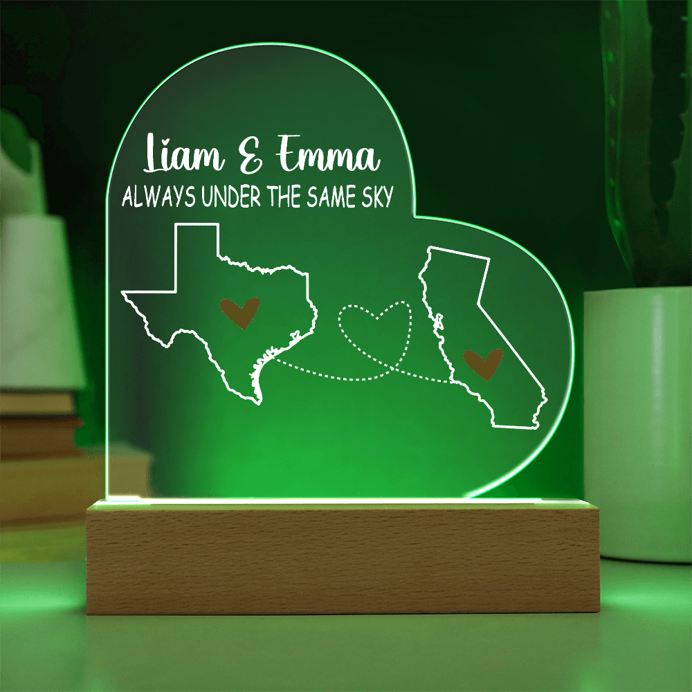 Personalized Acrylic Heart Plaque Gift